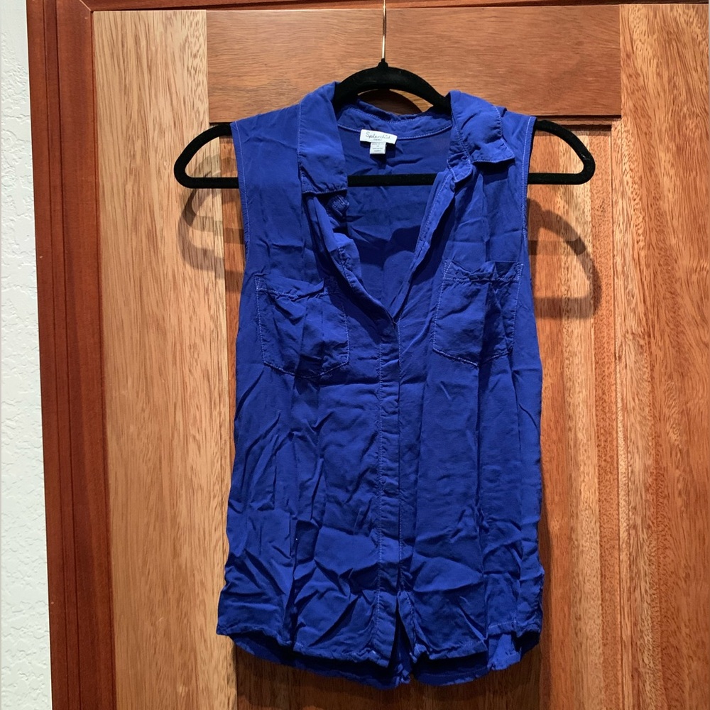 Splendid Sleeveless Button Down Blouse - image 1